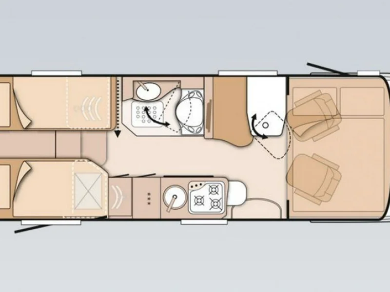 Knaus Van i 650 MEG, Raumwunder auf nur 6,99 Meter Länge, Automatik, Komfortsitze, Raumbad, Dachklima, AHK, Navigation, 32 Zoll TV, uvm
