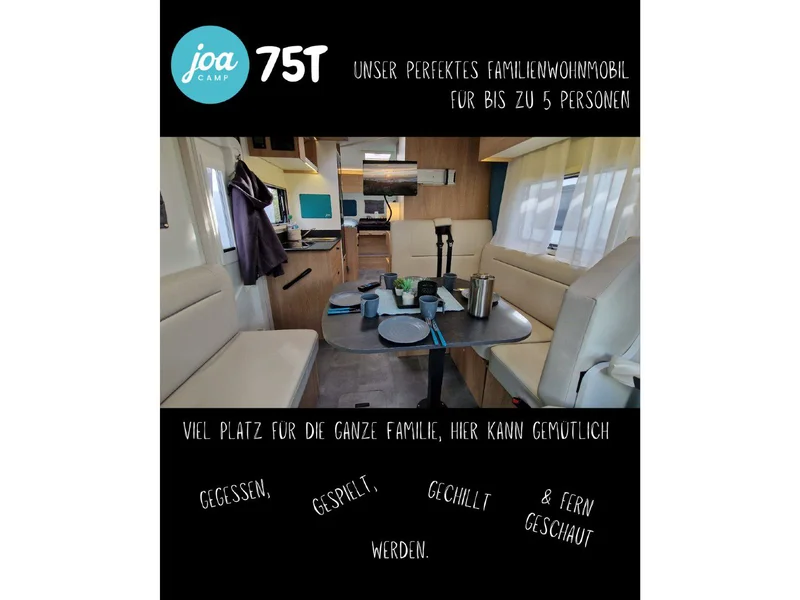 Joa 75T - Perfekt für die Familie mit bis zu 5 Personen