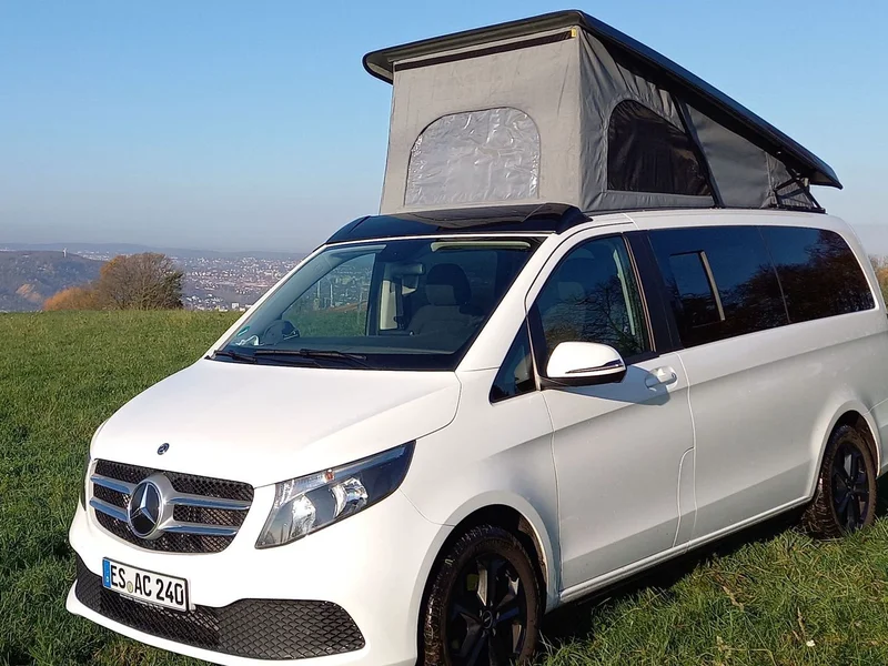 Mercedes Camper mit AHK + 4 Personen + Aufstelldach + Automatik