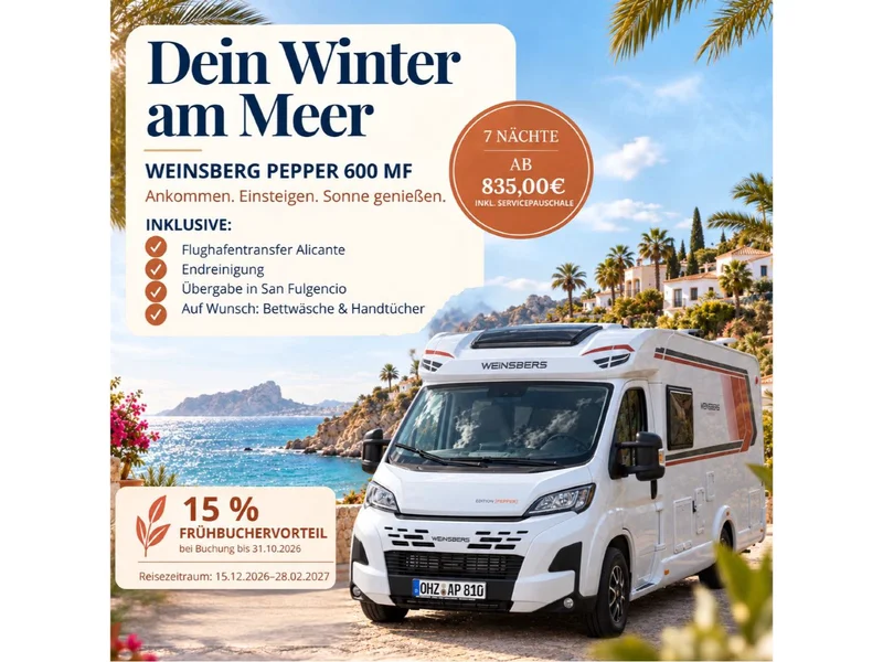 Weinsberg Cara Compact Edition Pepper 600 MF Spanien