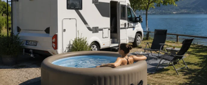 Wohnmobil mit Pool? Schwimmbad auf Rädern